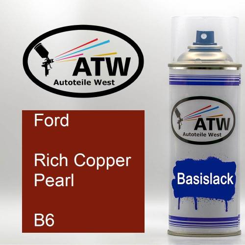 Ford, Rich Copper Pearl, B6: 400ml Sprühdose, von ATW Autoteile West.